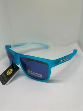 Biohazard Frosted Blue Mirrored UV400 Sunglasses NWT